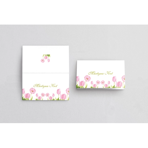 Winietki ślubne składane Radosny Dzień - Motyw 6