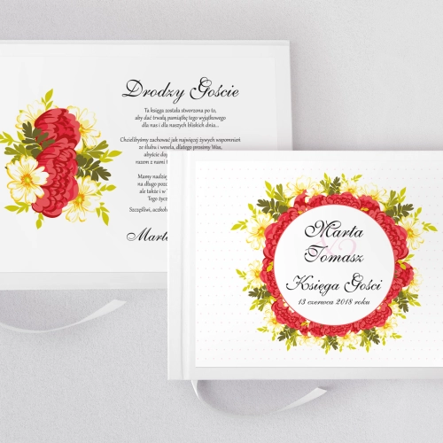 Księga Gości Weselnych Radosny Dzień Motyw 4