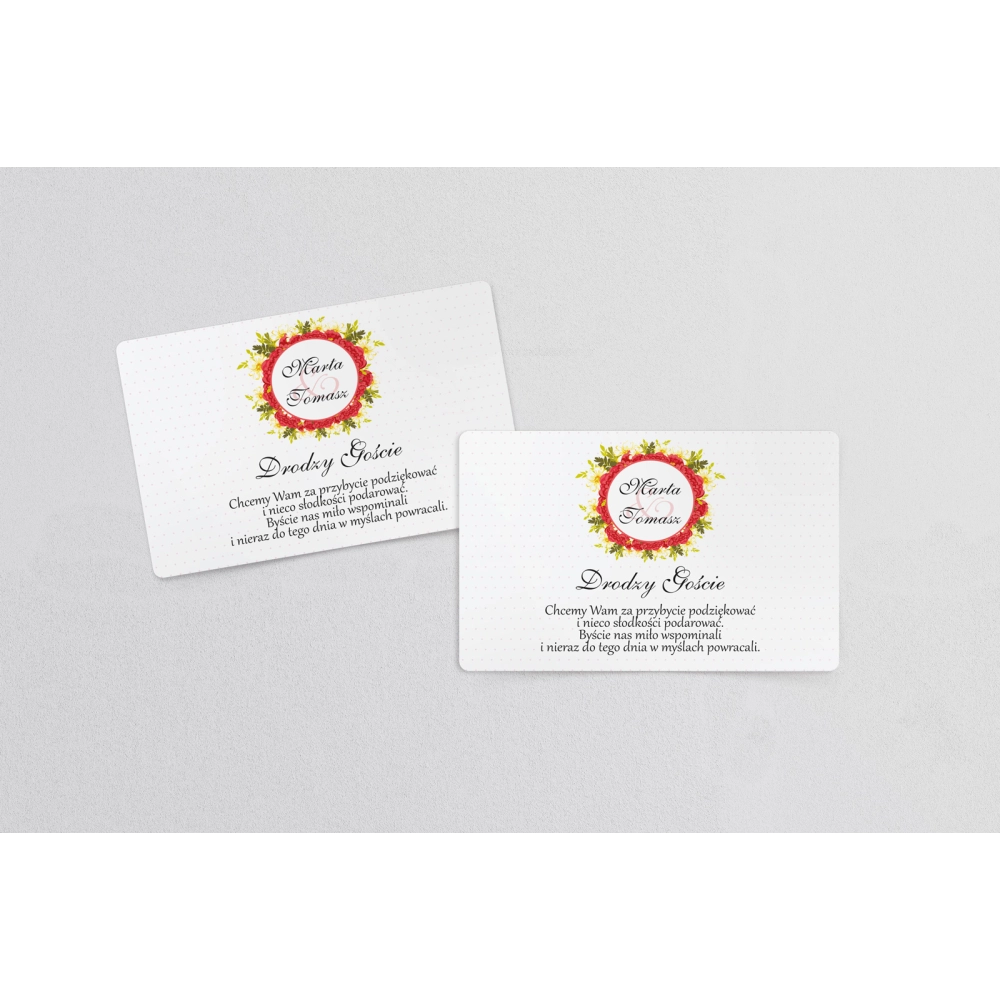 Naklejki na ciasto weselne Radosny Dzień Motyw 4