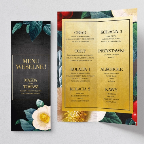 Menu Weselne Amore - Motyw 1