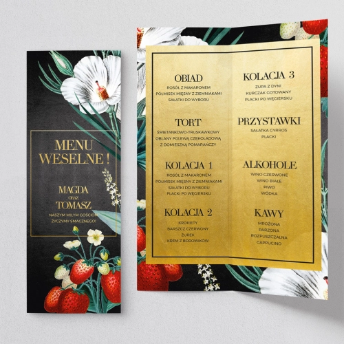 Menu Weselne Amore - Motyw 3