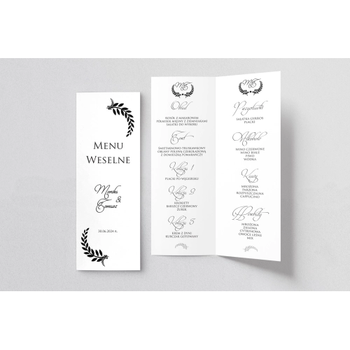 Menu Weselne Alloro - Motyw 3