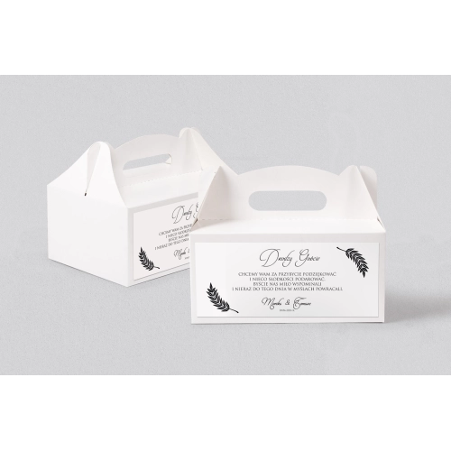 Pudełko na ciasto weselne Alloro - Motyw 1