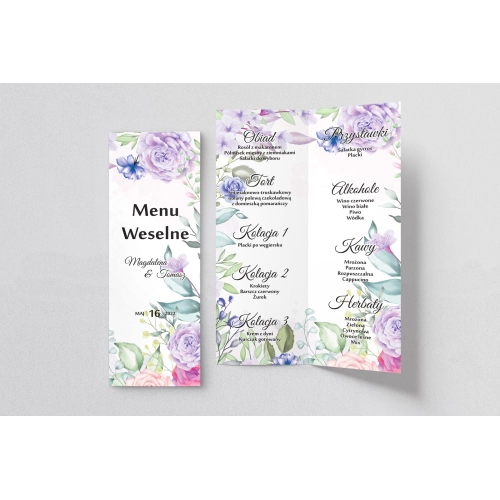 Menu Weselne Amelia - Motyw 4