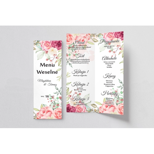 Menu Weselne Amelia - Motyw 5
