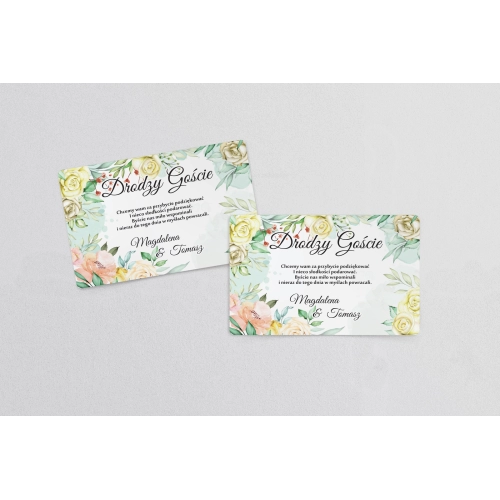 Naklejki na ciasto weselne Amelia - Motyw 1