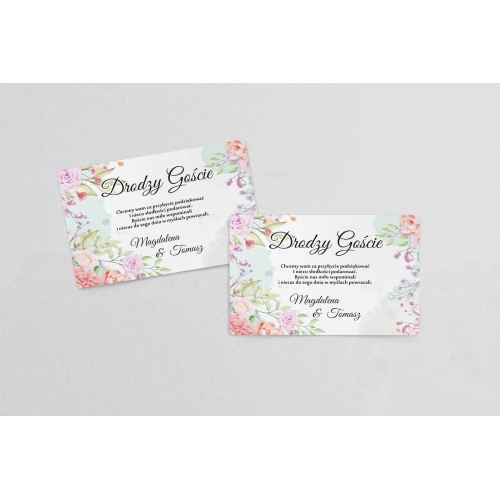 Naklejki na ciasto weselne Amelia - Motyw 2