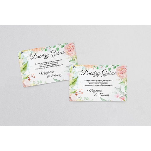 Naklejki na ciasto weselne Amelia - Motyw 3