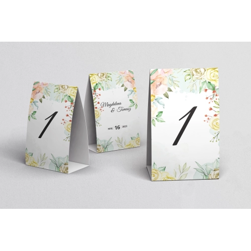 Numerki na stół Amelia - Motyw 1