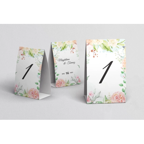 Numerki na stół Amelia - Motyw 3