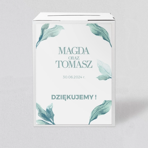 Pudełko na koperty i pieniądze Eukaliptus Motyw 3