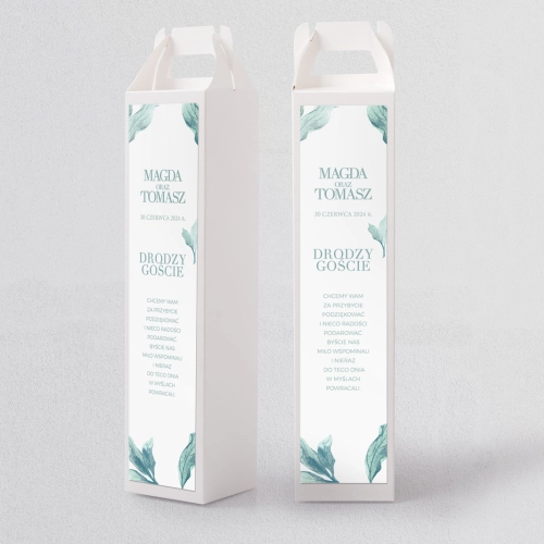 Pudełko na alkohol Eukaliptus Motyw 3