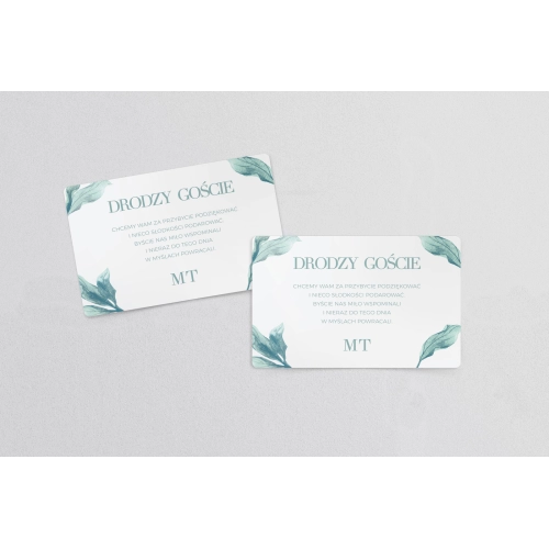 Naklejki na ciasto weselne Eukaliptus Motyw 3