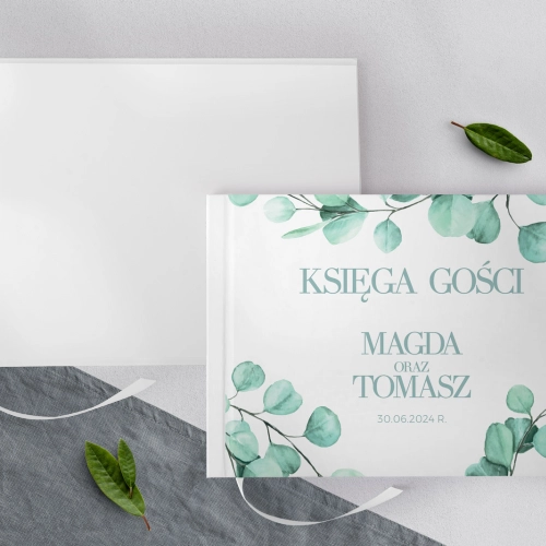Księga Gości Weselnych Eukaliptus Motyw 2