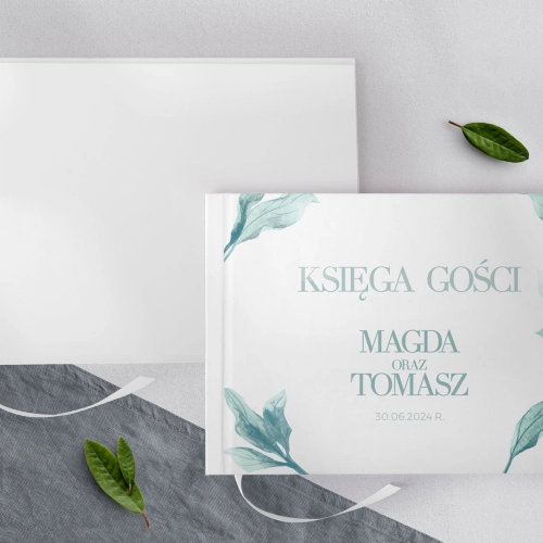 Księga Gości Weselnych Eukaliptus Motyw 3