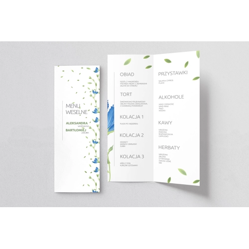 Menu Weselne Lea - Motyw 2
