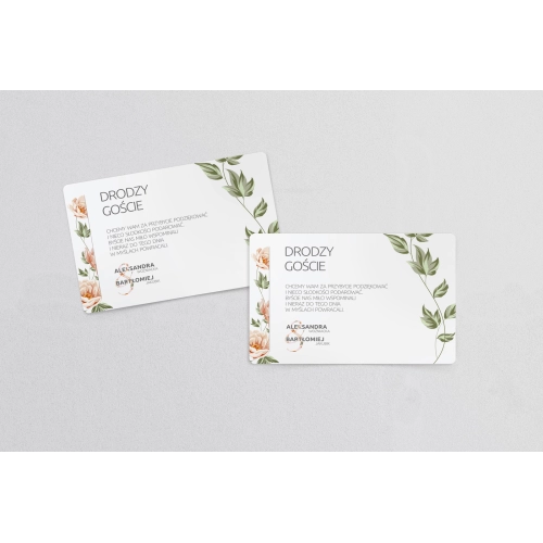 Naklejki na ciasto weselne Lea Motyw 3