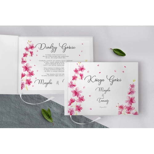 Księga Gości Weselnych Biały Czas - Motyw 3