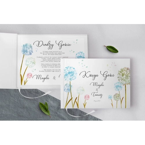 Księga Gości Weselnych Biały Czas - Motyw 4