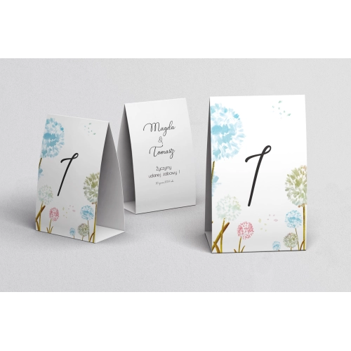 Numerki na stół Biały Czas - Motyw 4