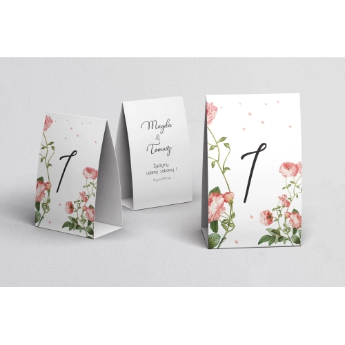 Numerki na stół Biały Czas - Motyw 5