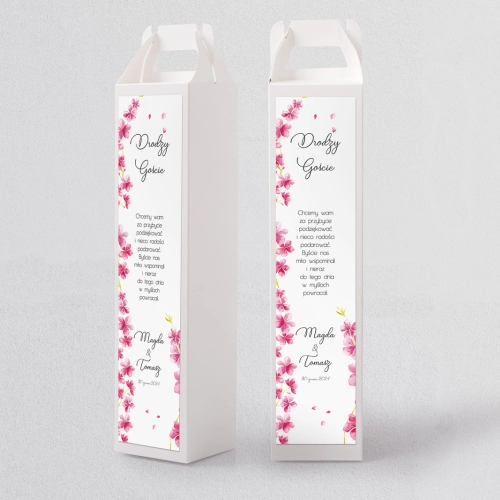 Pudełko na alkohol Biały Czas - Motyw 3