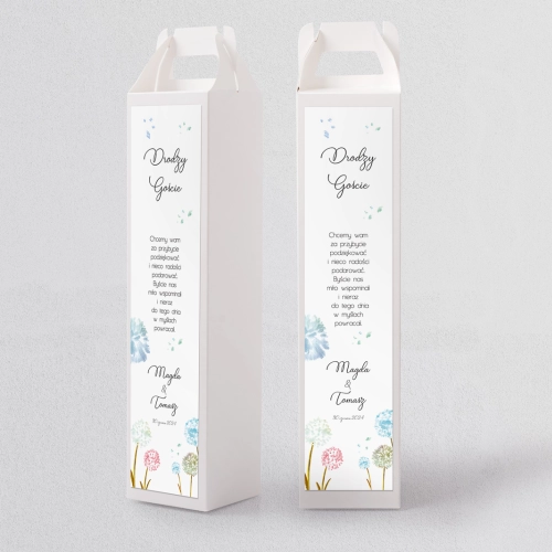 Pudełko na alkohol Biały Czas - Motyw 4