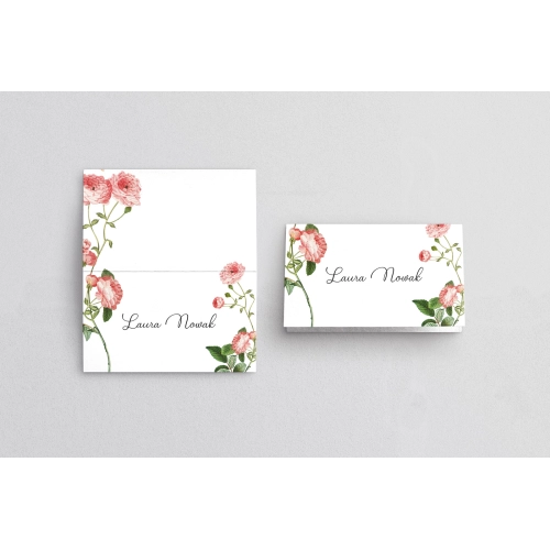 Winietki ślubne składane Biały Czas - Motyw 5