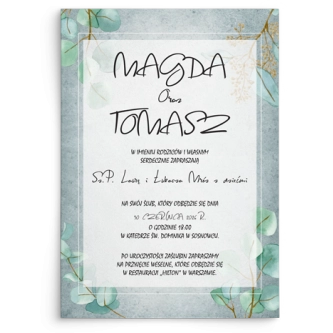 Zaproszenia ślubne Mgiełka - Motyw 5