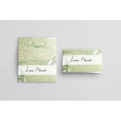 Winietki ślubne składane Mgiełka - Motyw 1