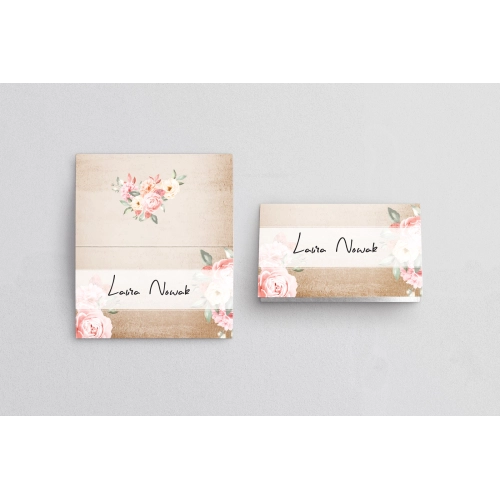 Winietki ślubne składane Mgiełka - Motyw 2