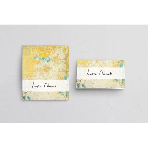 Winietki ślubne składane Mgiełka - Motyw 3