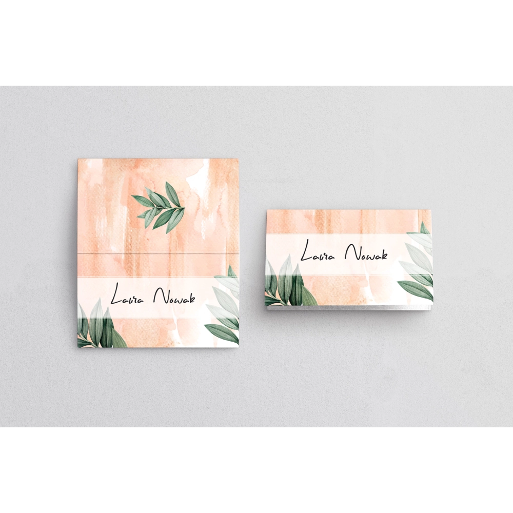 Winietki ślubne składane Mgiełka - Motyw 4