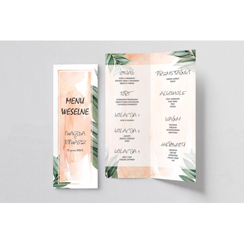 Menu Weselne Mgiełka - Motyw 4