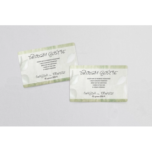 Naklejki na ciasto weselne Mgiełka Motyw 1