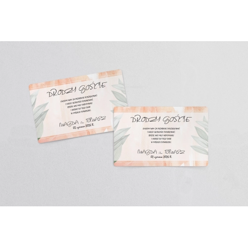 Naklejki na ciasto weselne Mgiełka Motyw 4