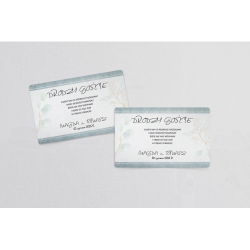 Naklejki na ciasto weselne Mgiełka Motyw 5