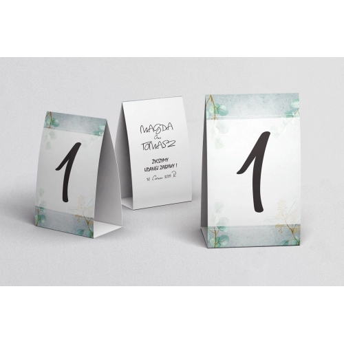 Numerki na stół Mgiełka Motyw 5