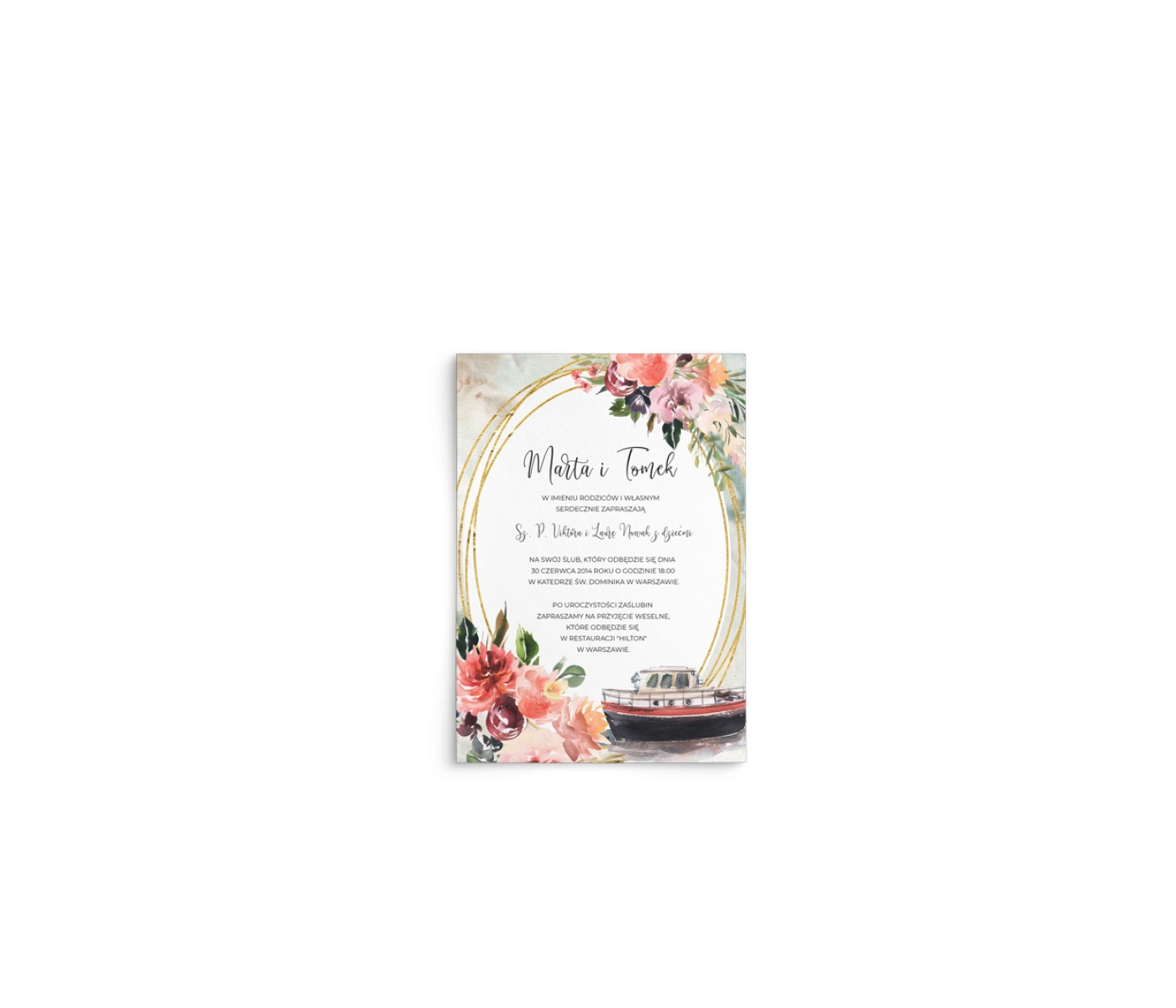 Zaproszenia ślubne Spring Love - Motyw 7