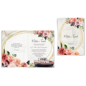 Zaproszenia ślubne Spring Love- Składane Motyw 7