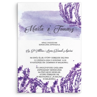 Zaproszenia ślubne Charlotte - Motyw 4