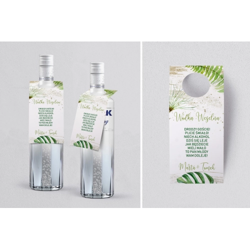 Zawieszka na alkohol oczko Tropical Motyw 1