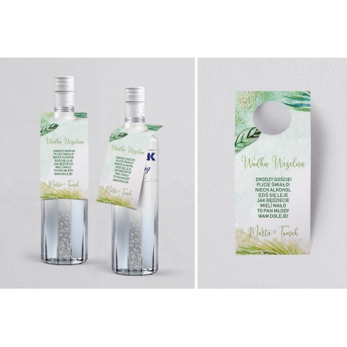 Zawieszka na alkohol oczko Tropical Motyw 4