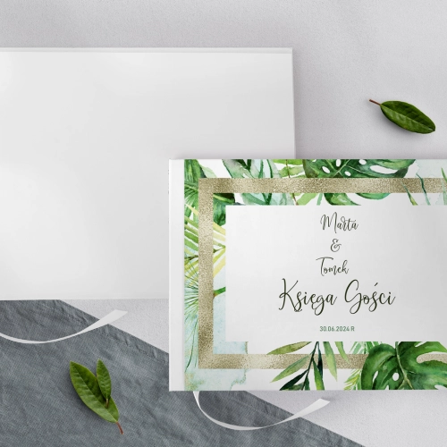 Księga Gości Weselnych Tropical Motyw 2