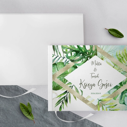 Księga Gości Weselnych Tropical Motyw 3