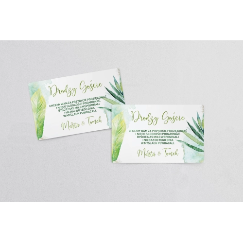 Naklejki na ciasto weselne Tropical Motyw 2