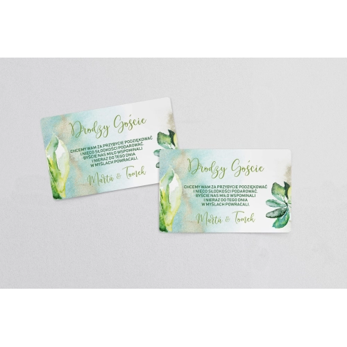 Naklejki na ciasto weselne Tropical Motyw 3