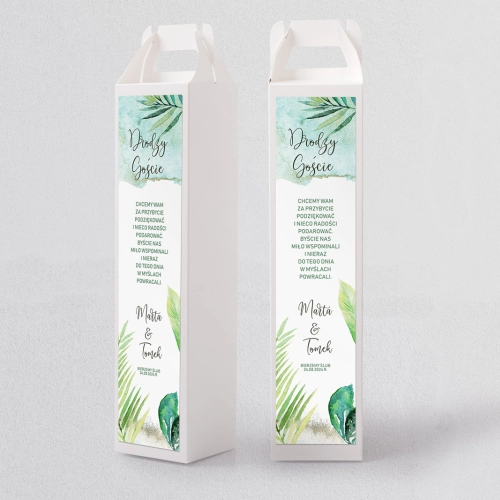 Pudełko na alkohol Tropical Motyw 2