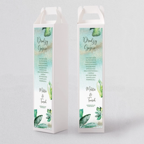 Pudełko na alkohol Tropical Motyw 3