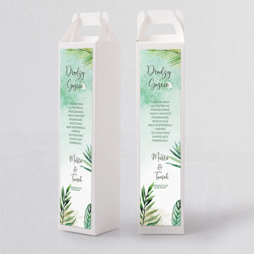 Pudełko na alkohol Tropical Motyw 4